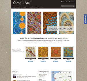 Yamaji Art web design