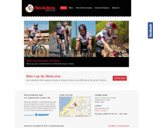 Revolutions Geraldton Home page design