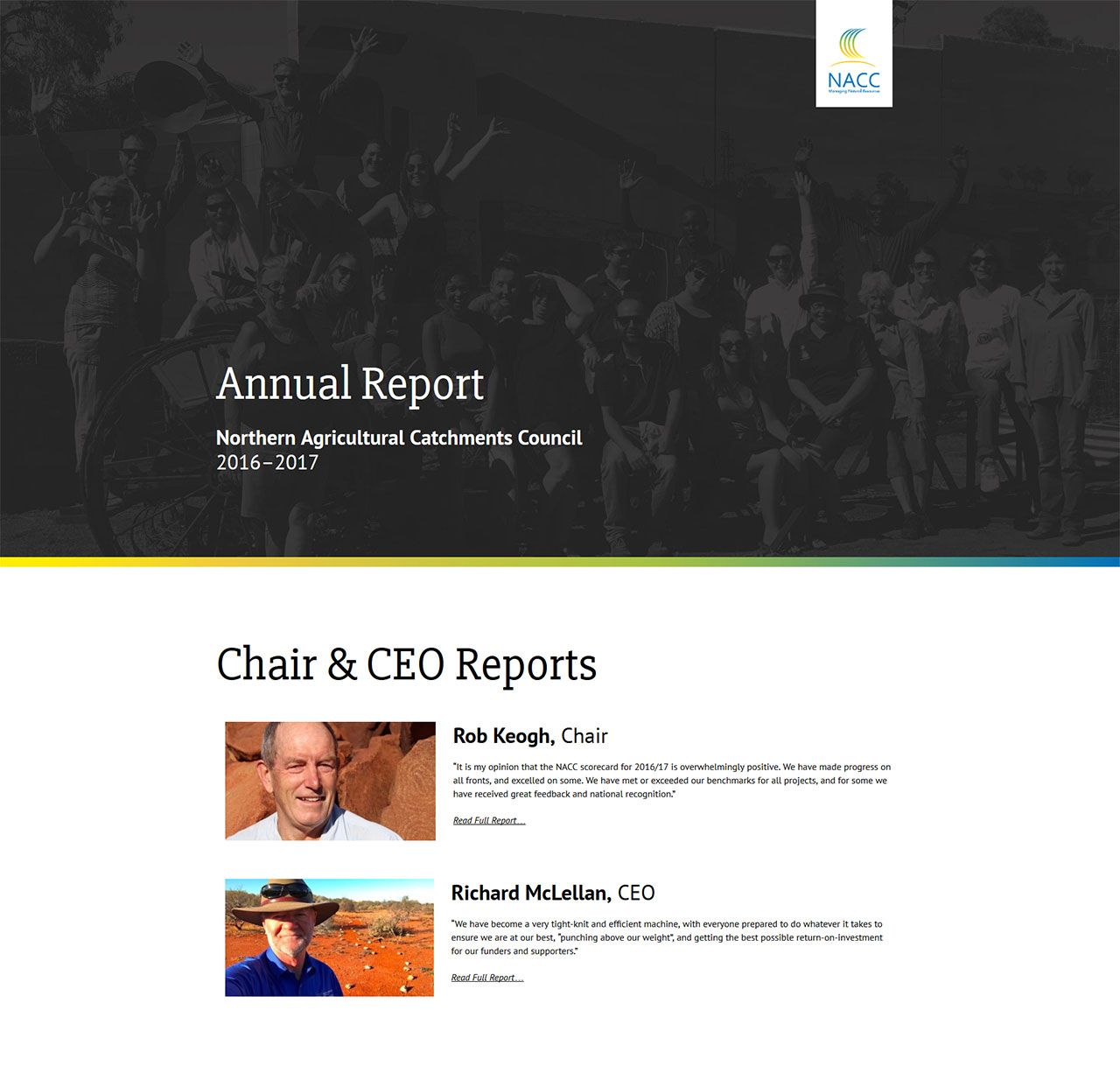 NACC Online Annual Report Website