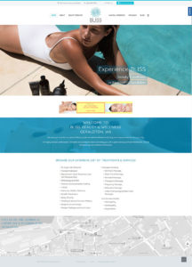 Bliss Beauty & Wellness Home page design