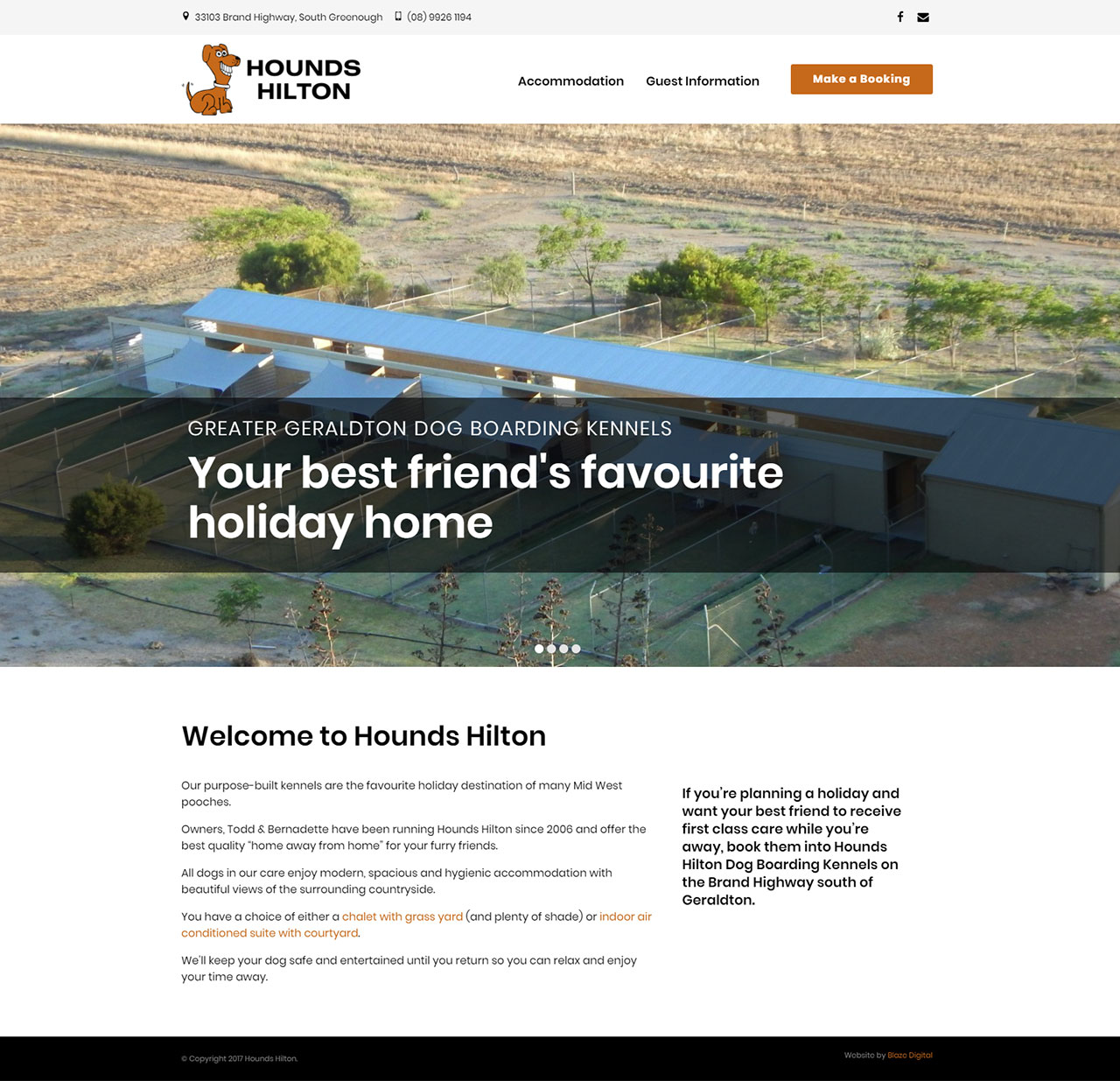 Hounds Hilton Website Design