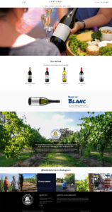 Lentedal Wines Home Page design