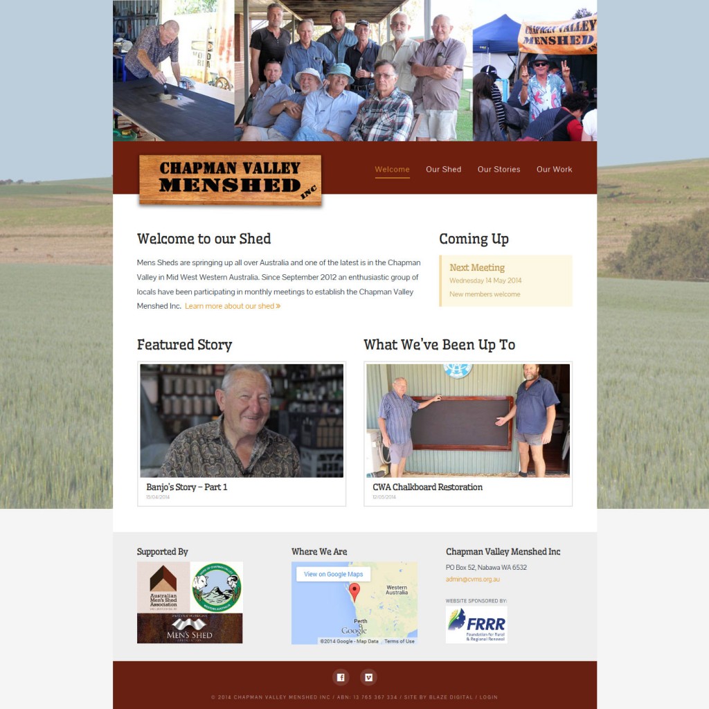 CV Menshed Web Page Design